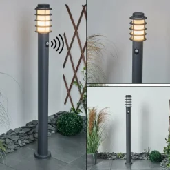 hofstein Borne lumineuse Tunes Anthracite, 1 lumière, Détecteur de mouvement
