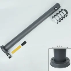 hofstein Borne lumineuse Tunes Anthracite, 1 lumière, Détecteur de mouvement