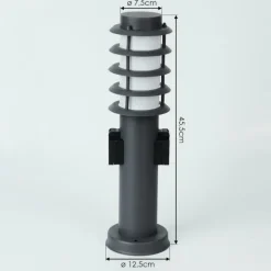 hofstein Borne lumineuse Tunes Anthracite, 1 lumière