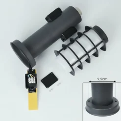 hofstein Borne lumineuse Tunes Anthracite, 1 lumière