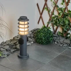 hofstein Borne lumineuse Tunes Anthracite, 1 lumière