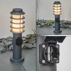 hofstein Borne lumineuse Tunes Anthracite, 1 lumière