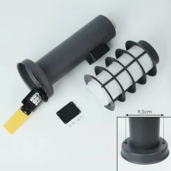 hofstein Borne lumineuse Tunes Anthracite, 1 lumière