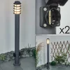 hofstein Borne lumineuse Tunes Anthracite, 1 lumière