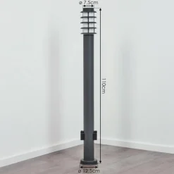 hofstein Borne lumineuse Tunes Anthracite, 1 lumière