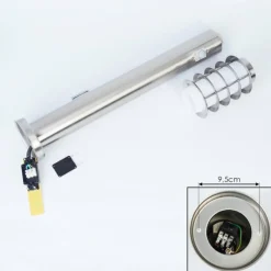 hofstein Borne lumineuse Tunes Nickel mat, 1 lumière, Détecteur de mouvement