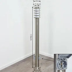 hofstein Borne lumineuse Tunes Nickel mat, 1 lumière