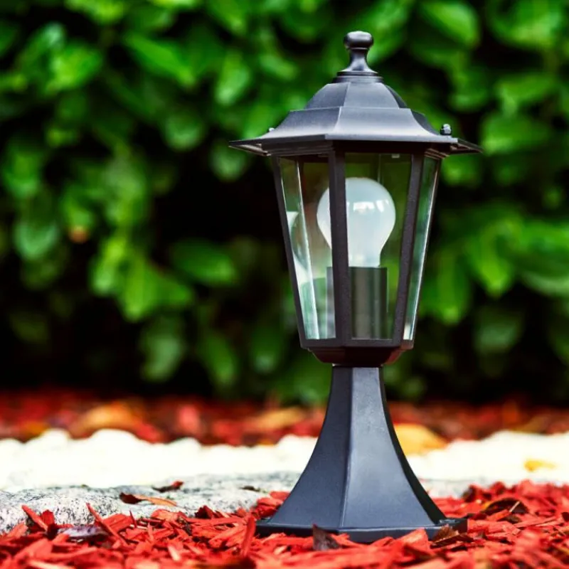 Luminaires Rustiques-hofstein Borne lumineuse Valtimo Noir, 1 lumière