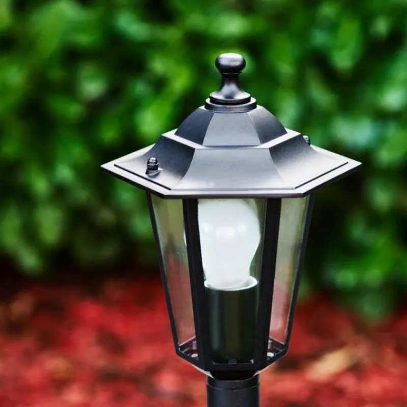 Luminaires Rustiques-hofstein Borne lumineuse Valtimo Noir, 1 lumière