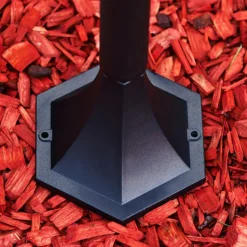 Luminaires Rustiques-hofstein Borne lumineuse Valtimo Noir, 1 lumière