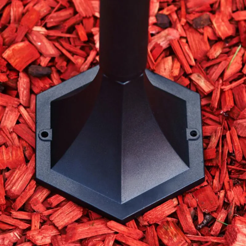 Luminaires Rustiques-hofstein Borne lumineuse Valtimo Noir, 1 lumière