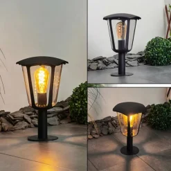 hofstein Borne lumineuse Venneshamm Noir, Transparent, 1 lumière