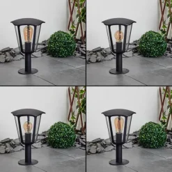 hofstein Borne lumineuse Venneshamm Noir, Transparent, 1 lumière