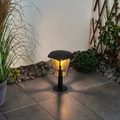 hofstein Borne lumineuse Venneshamm Noir, Transparent, 1 lumière