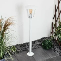 Luminaires Rustiques-hofstein Borne lumineuse Venneshamm Blanc, 1 lumière