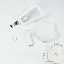 Luminaires Rustiques-hofstein Borne lumineuse Venneshamm Blanc, 1 lumière