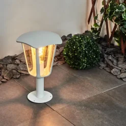 Luminaires Rustiques-hofstein Borne lumineuse Venneshamm Blanc, 1 lumière