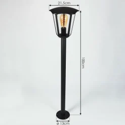 Luminaires Rustiques-hofstein Borne lumineuse Venneshamm Noir, 1 lumière