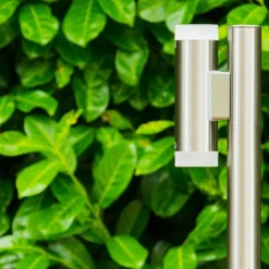 hofstein Borne lumineuse Vero Acier inoxydable, 2 lumières