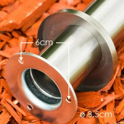 hofstein Borne lumineuse Vero Acier inoxydable, 2 lumières