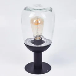 hofstein Borne lumineuse Ystheim Noir, 1 lumière