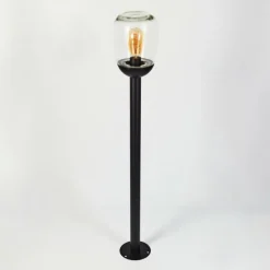 hofstein Borne lumineuse Ystheim Noir, 1 lumière