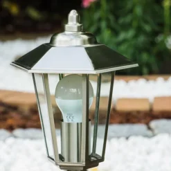 hofstein Borne Moskau Acier inoxydable, 1 lumière