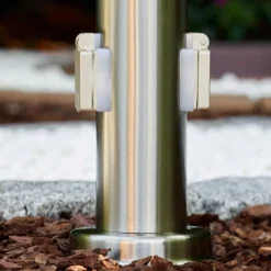 hofstein Borne Tunes Acier inoxydable, 1 lumière