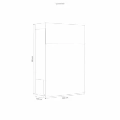 Luminaires LCD Boîte aux lettres LCD 3030 Noir