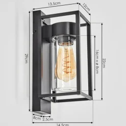 hofstein Boucinho Lampe murale d´extérieur Noir, 1 lumière