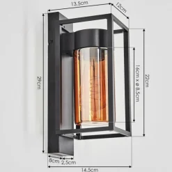 hofstein Boucinho Lampe murale d´extérieur Noir, 1 lumière