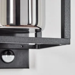 hofstein Boucinho Lampe murale d´extérieur Noir, 1 lumière, Détecteur de mouvement