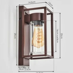 hofstein Boucinho Lampe murale d´extérieur Rouille, 1 lumière
