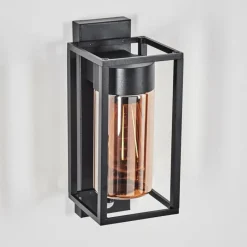 hofstein Boucinho Lampe murale d´extérieur Noir, 1 lumière, Détecteur de mouvement