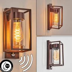 hofstein Boucinho Lampe murale d´extérieur Rouille, 1 lumière, Détecteur de mouvement