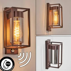 hofstein Boucinho Lampe murale d´extérieur Rouille, 1 lumière, Détecteur de mouvement