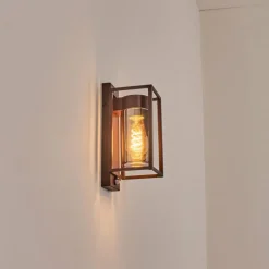 hofstein Boucinho Lampe murale d´extérieur Rouille, 1 lumière, Détecteur de mouvement