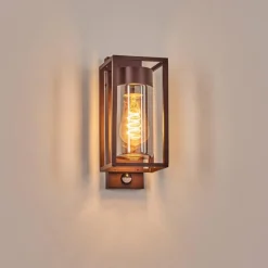 hofstein Boucinho Lampe murale d´extérieur Rouille, 1 lumière, Détecteur de mouvement