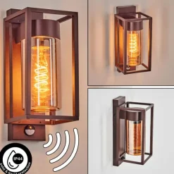 hofstein Boucinho Lampe murale d´extérieur Rouille, 1 lumière, Détecteur de mouvement