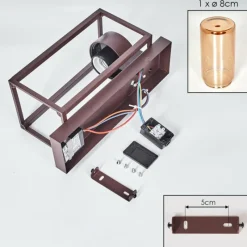 hofstein Boucinho Lampe murale d´extérieur Rouille, 1 lumière, Détecteur de mouvement