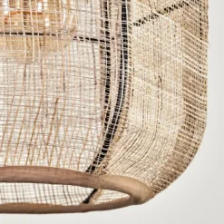 Lampes En Tissu-hofstein Boudou Suspension, Suspension Noir, 3 lumières