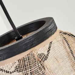 Lampes En Tissu-hofstein Boudou Suspension, Suspension Noir, 3 lumières