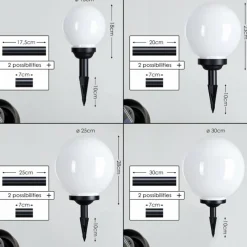 hofstein boule lumineuse Campinas LED Noir, Blanc, 1 lumière