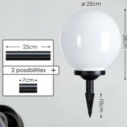 hofstein boule lumineuse Campinas LED Noir, Blanc, 1 lumière