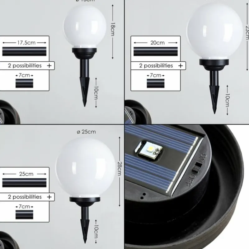 hofstein Boule lumineuse Campinas LED Noir, Blanc, 1 lumière