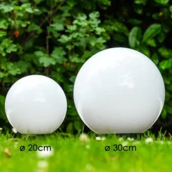 Lampes À Boules-hofstein Boule lumineuse Miau Blanc, 2 lumières