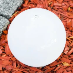 hofstein boule lumineuse Solar LED Acier inoxydable, 2 lumières