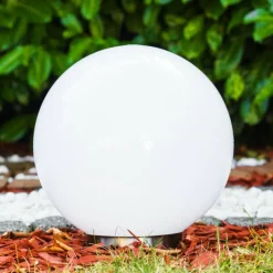 Lampes À Boules-hofstein boule lumineuse Solar LED Acier inoxydable, 2 lumières