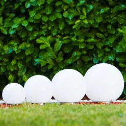 Lampes À Boules-hofstein boule lumineuse Solar LED Acier inoxydable, 2 lumières