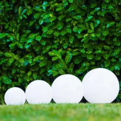 Lampes À Boules-hofstein boule lumineuse Solar LED Acier inoxydable, 2 lumières